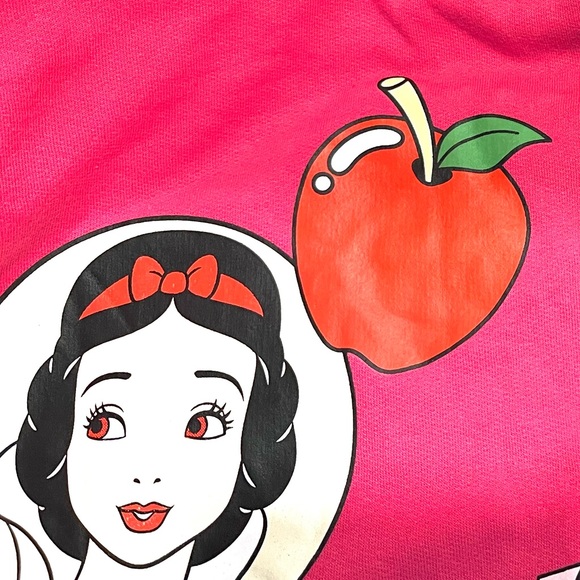 Disney Women's 100 Princess Graphic
Sweatshirt, Raspberry Sorbet - Picture 4 of 6